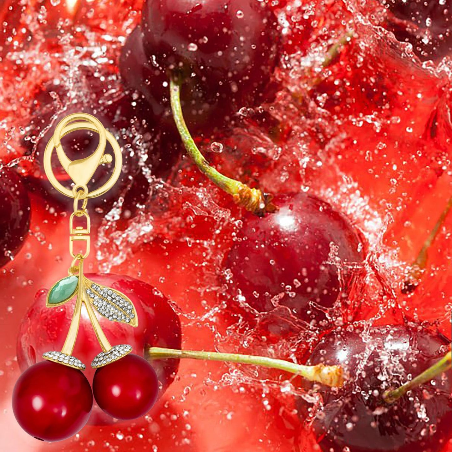 Cherry Keychain Bag Purse Charms