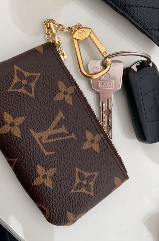 Brown Monogram Keychain Pouch