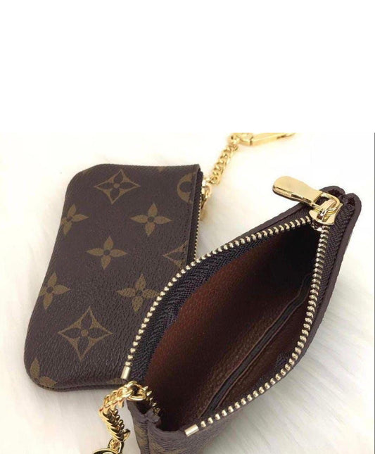Brown Monogram Keychain Pouch