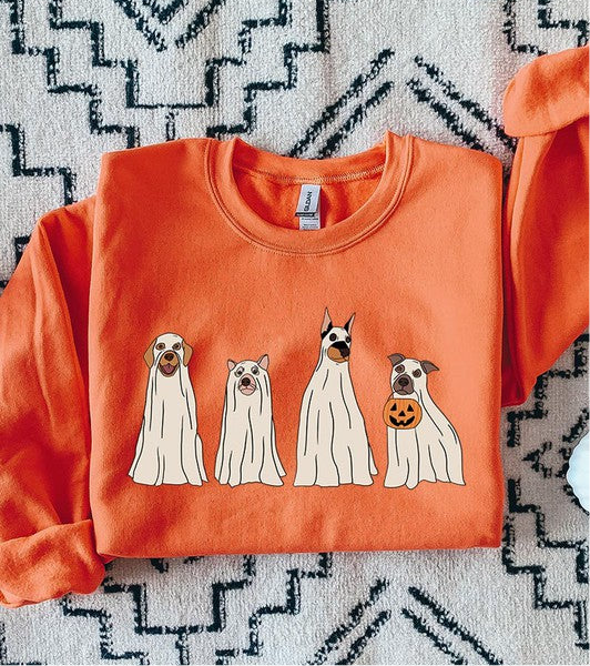 Halloween Ghost Dog Sweatshirt (more colors)